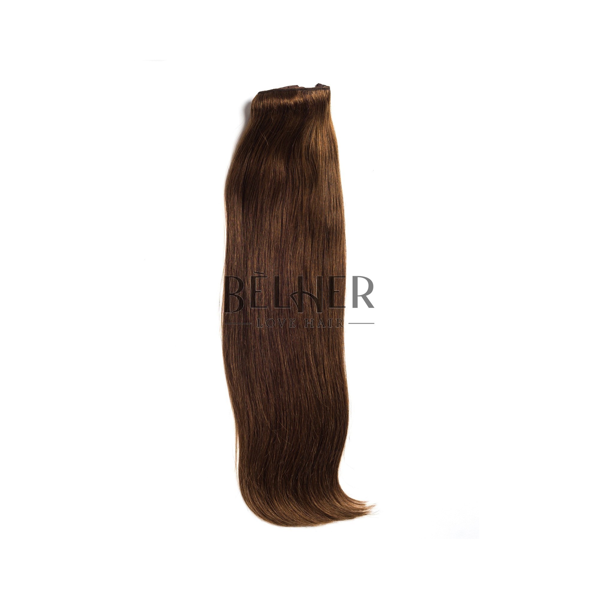 Extensii clip-on deluxe saten natural