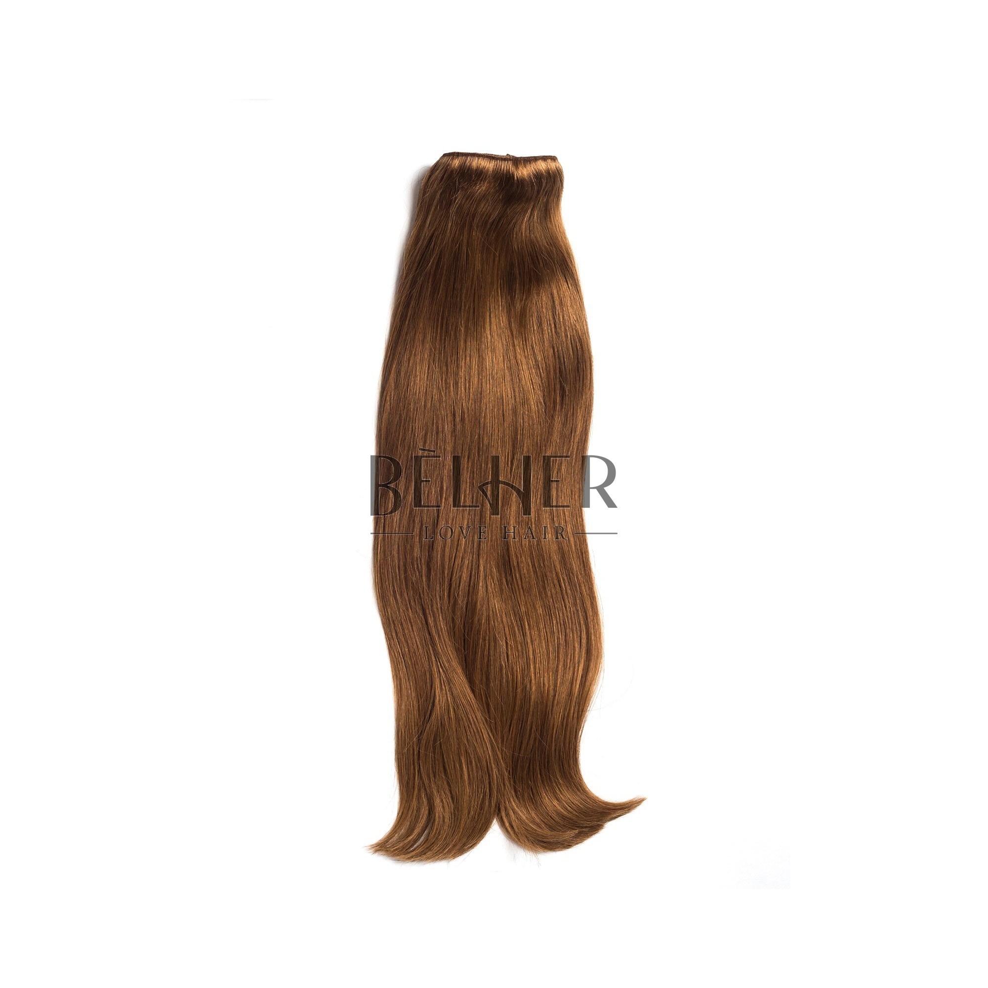 Extensii clip-on deluxe saten auriu deschis