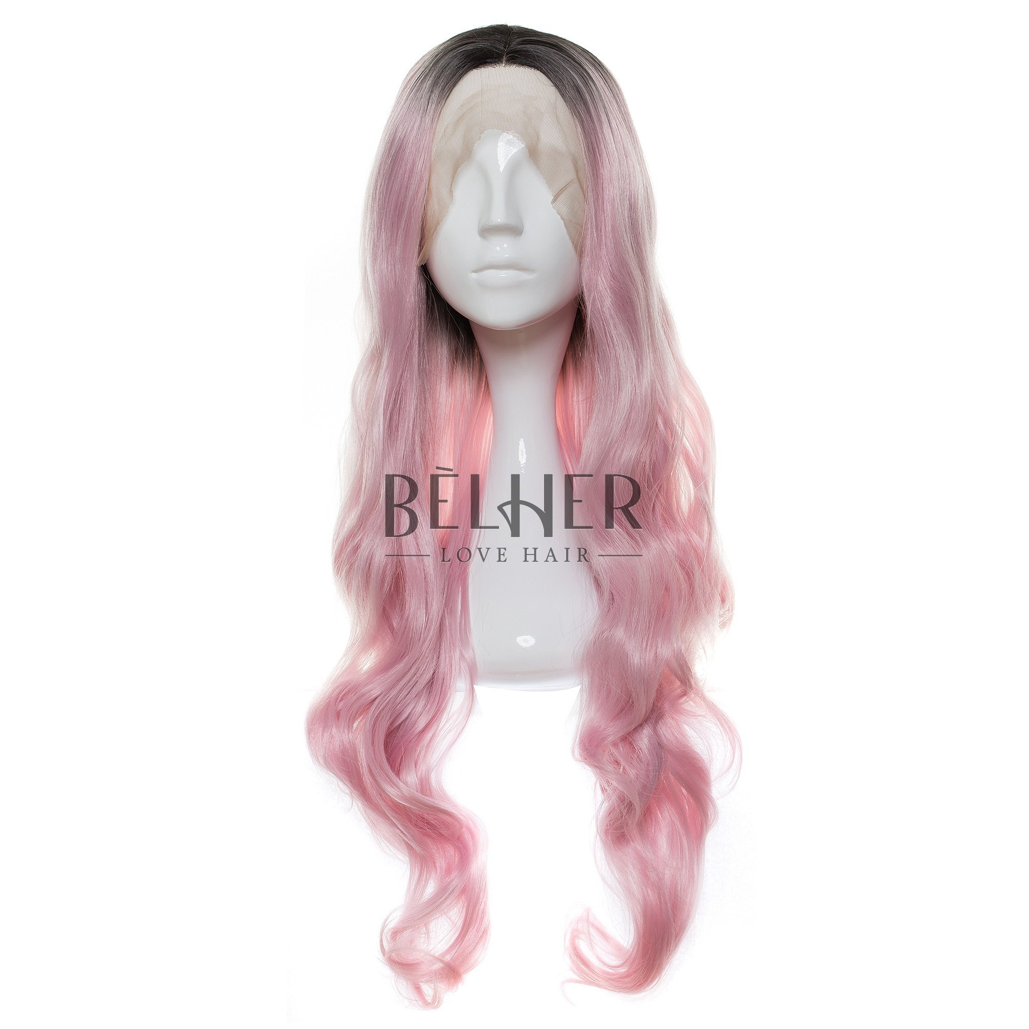 Peruca valeria ombre roz