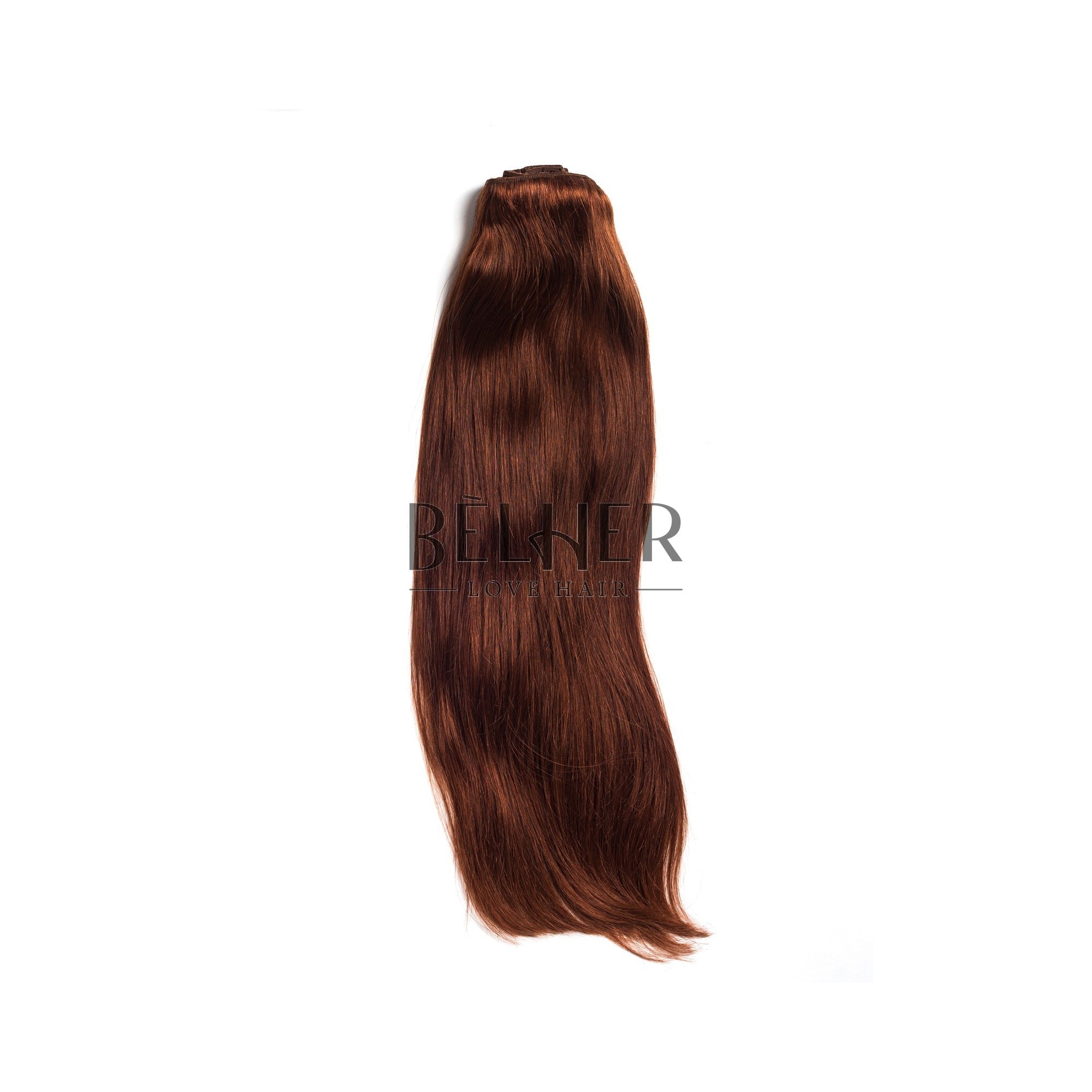 Extensii clip-on deluxe roscat saten