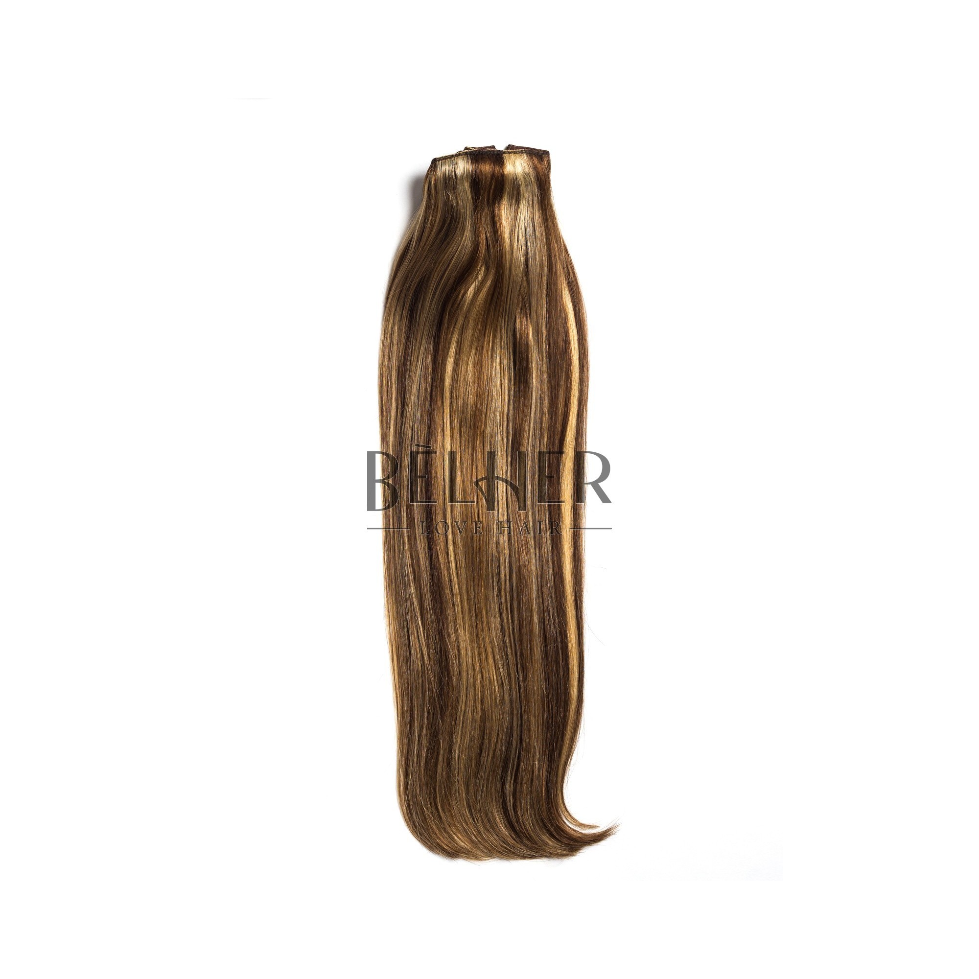 Extensii clip-on deluxe saten cu suvite