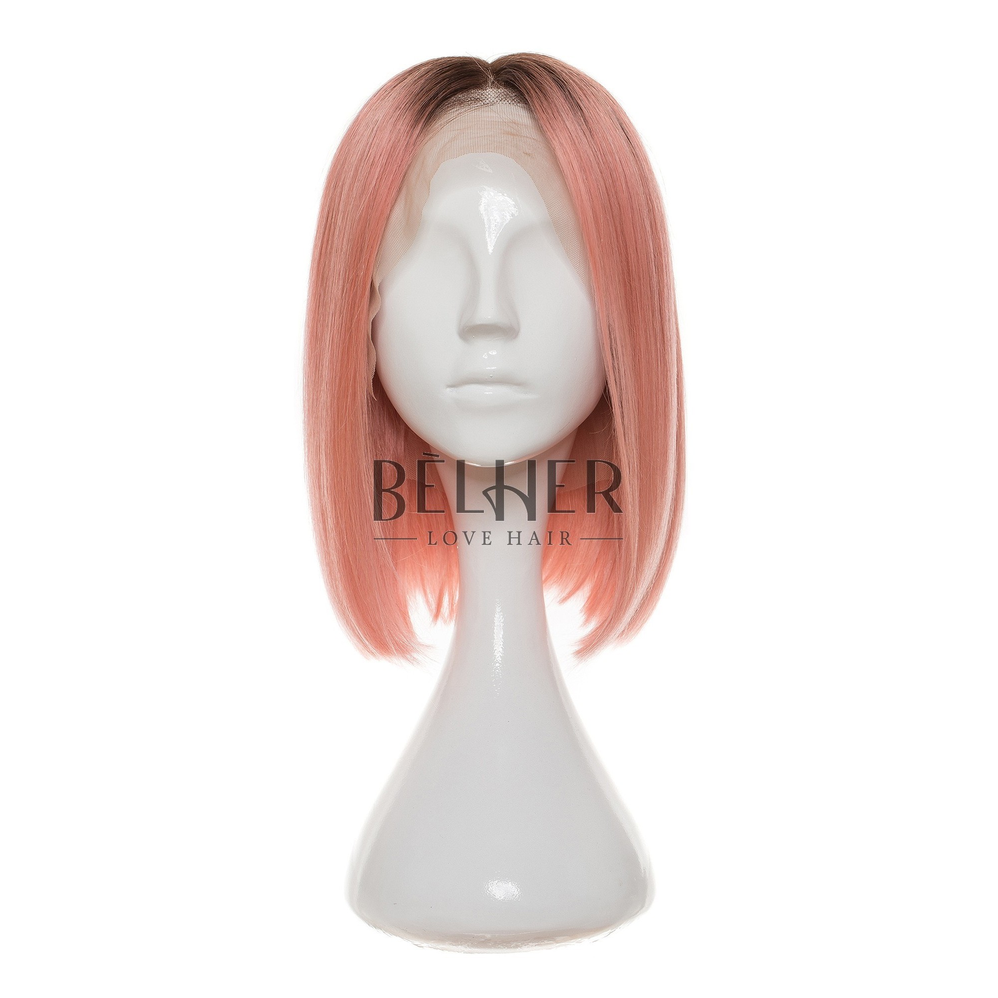 Peruca naturala anemona ombre rose pink