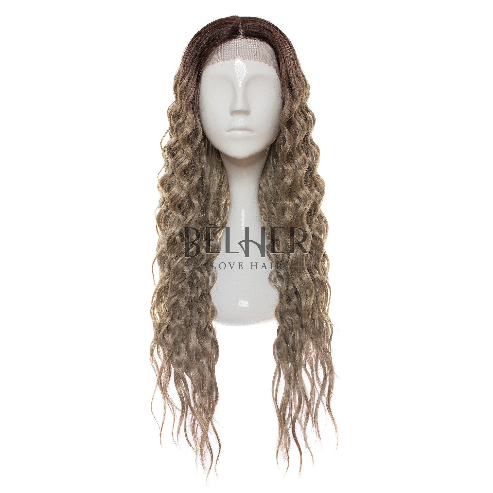 Peruca amy ombre gri