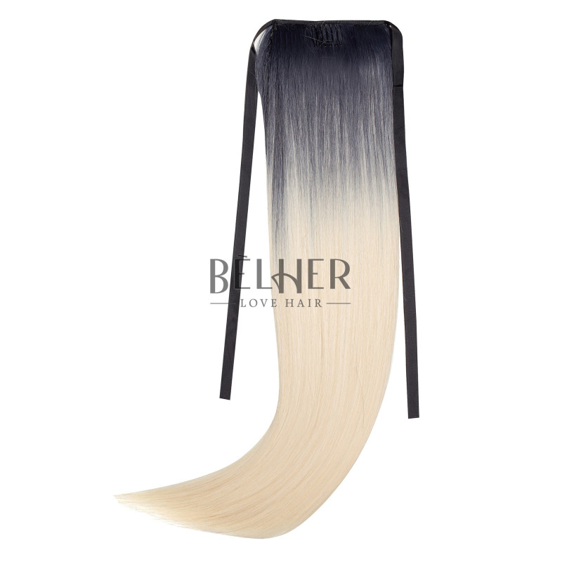 Coada Fibra Sintetica 55cm Ombre brunet blond Deschis Coada Fibra Sintetica 55cm Ombre brunet blond Deschis