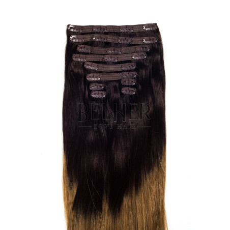 Ombre Saten Inchis/Blond Aluna Clip-On VIP