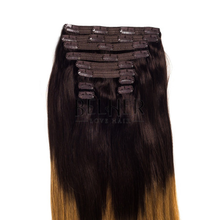 Ombre Ciocolatiu/Blond Miere Clip-On VIP