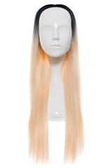 Peruca Partiala 3/4 Ombre Blond Alb
