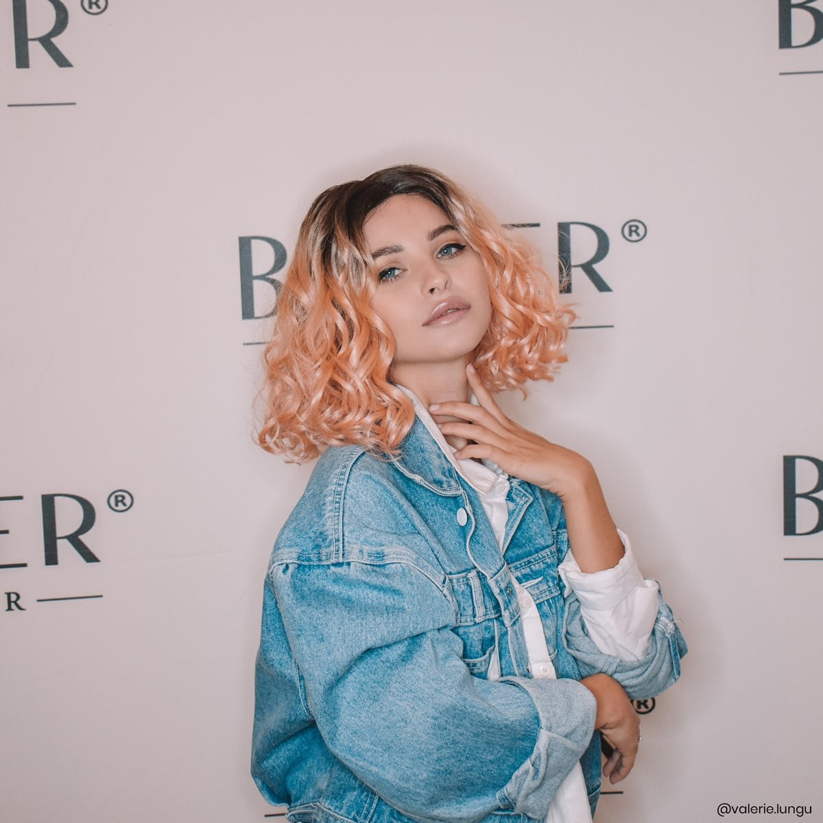 Peruca HEIDI Ombre Roz Pastel