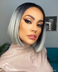 Peruca CELINE Ombre Silver