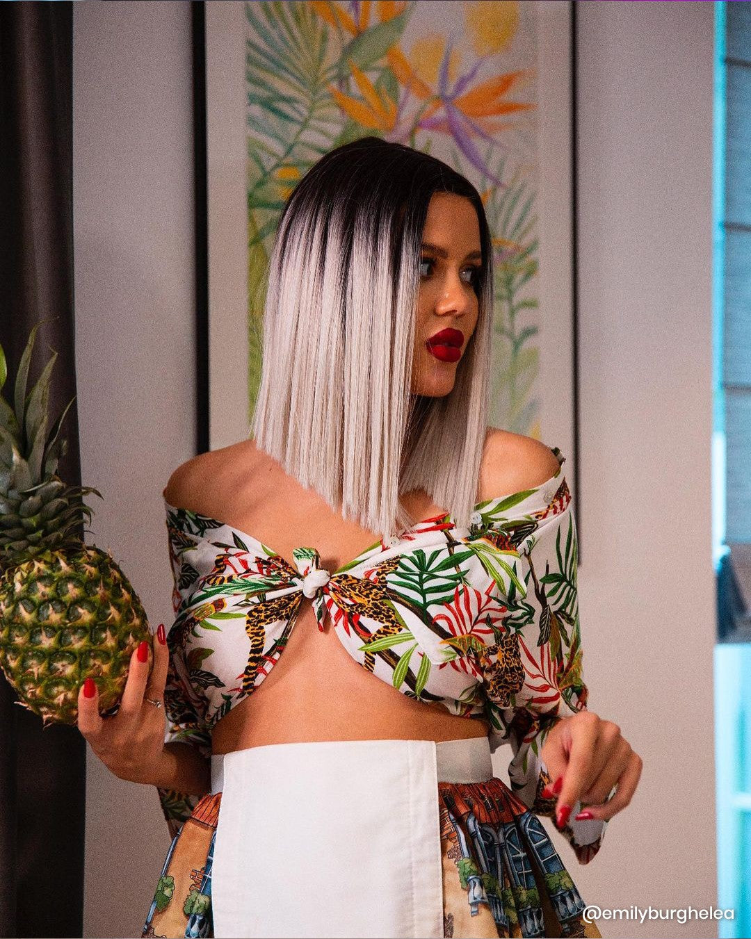 Peruca Brigitte Ombre Silver