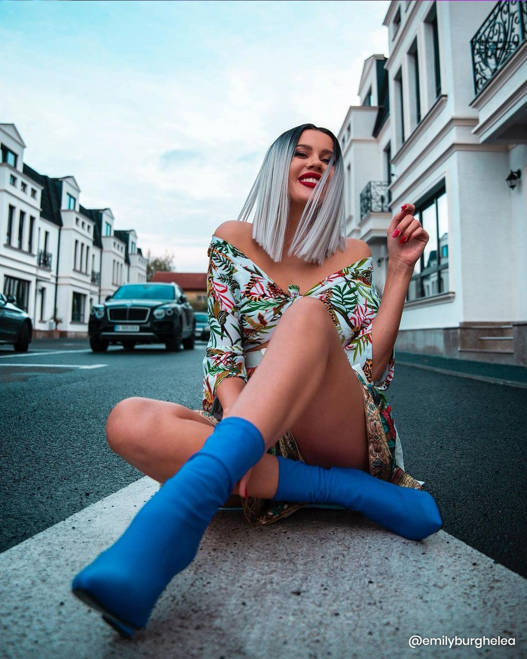 Peruca Brigitte Ombre Silver