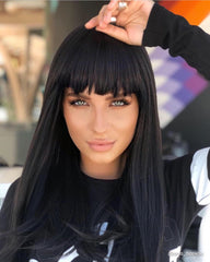 Peruca Sabrina Negru Natural