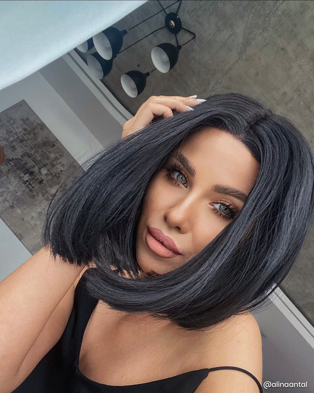 Peruca CELINE Negru Intens