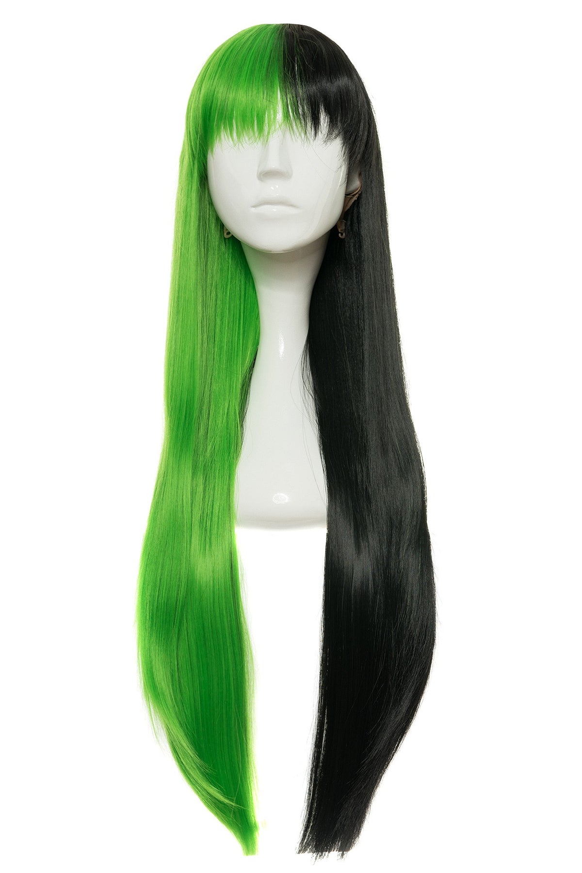 Peruca Maribella Verde/Negru