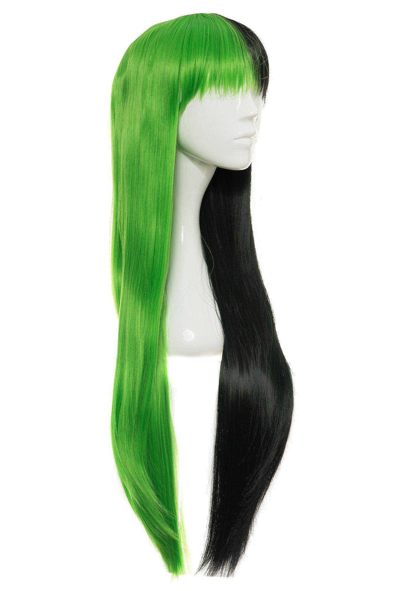 Peruca Maribella Verde/Negru