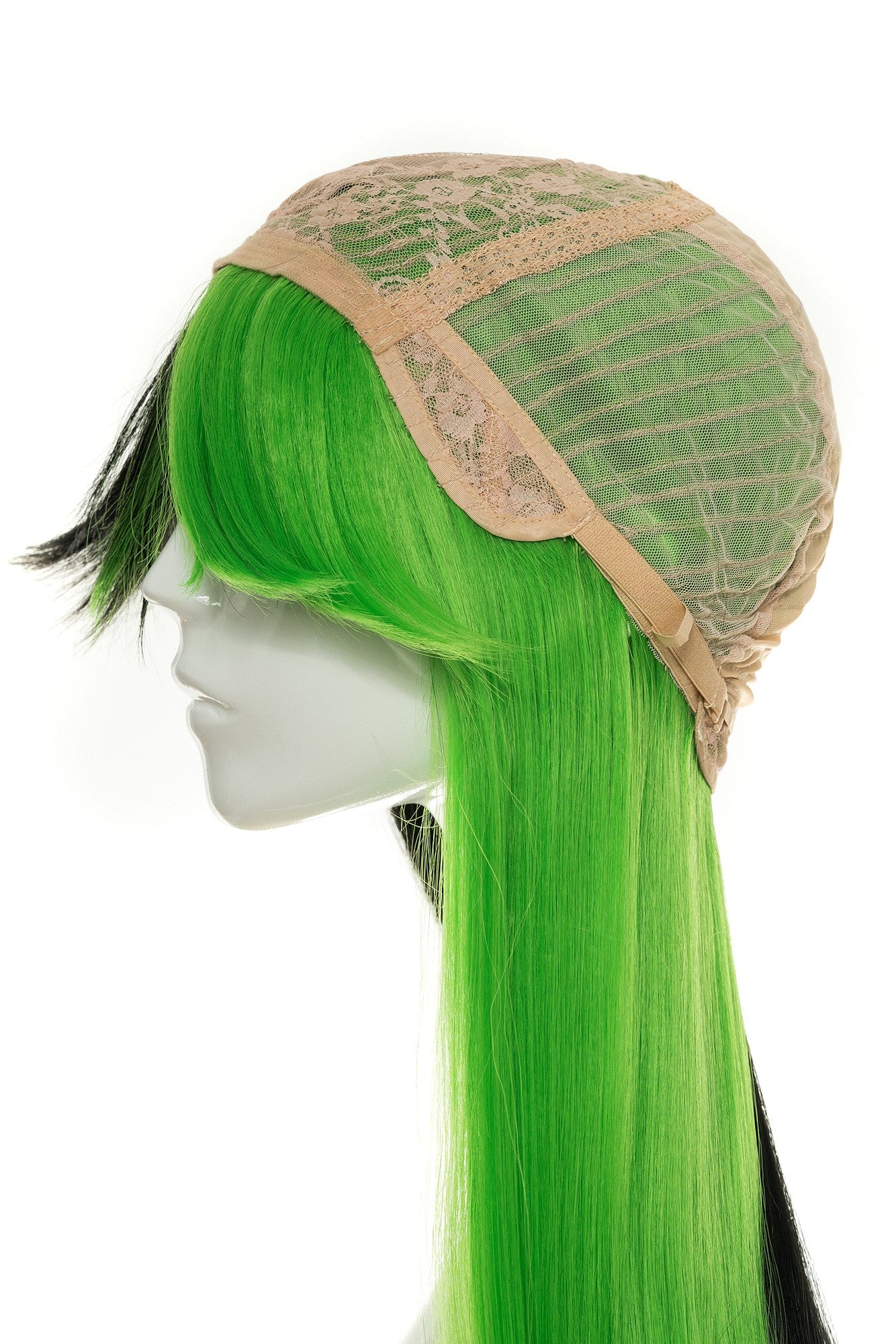 Peruca Maribella Verde/Negru