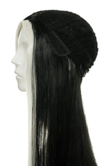 Peruca LORA Negru/Alb