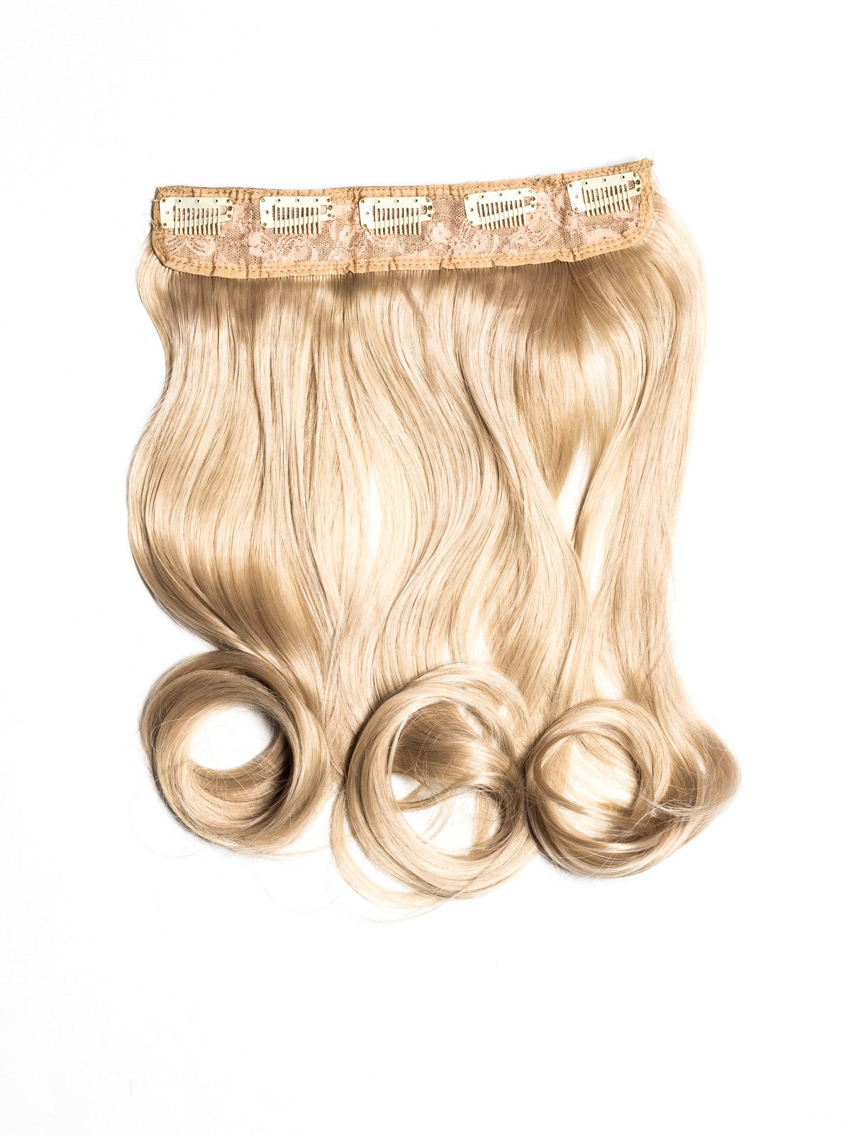 Blond Bej Tresa Clip-On Ondulat