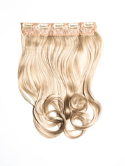 Blond Cenusiu Tresa Clip-On Ondulat