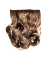 Blond Inchis Cenusiu Tresa Clip-On Ondulat