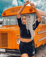 Peruca Amy Ombre Silver Grey