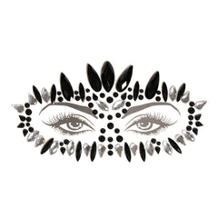 Bijuterie Pentru Fata Cristale Negru/Argintiu