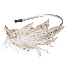 Coronita Ocazie Subtire Pene Si Cristale