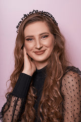 Coronita Ocazie Margelute Si Cristale Negru