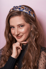 Coronita Aplicatii Cristale Albastru