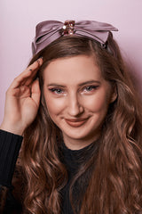 Coronita Funda si Cristale Satin Roz