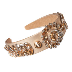 Bentita Ocazie Satin Si Cristale Auriu