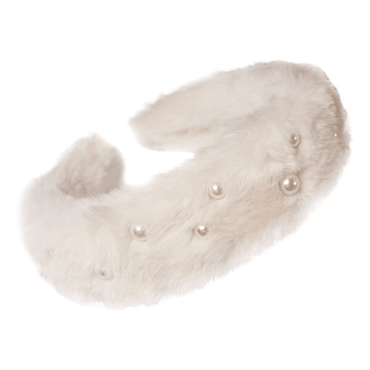 Bentita Aplicatii Perle Blanita Alb