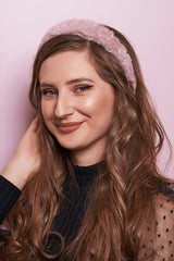 Bentita Aplicatii Perle Blanita Roz