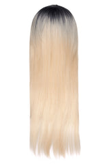 Peruca HOLLY Ombre Negru Blond Platinat