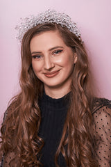 Coronita Bijuterie Par Cristale Si Margele