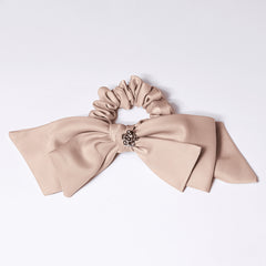 Elastic Funda Satin Bijuterie Nude