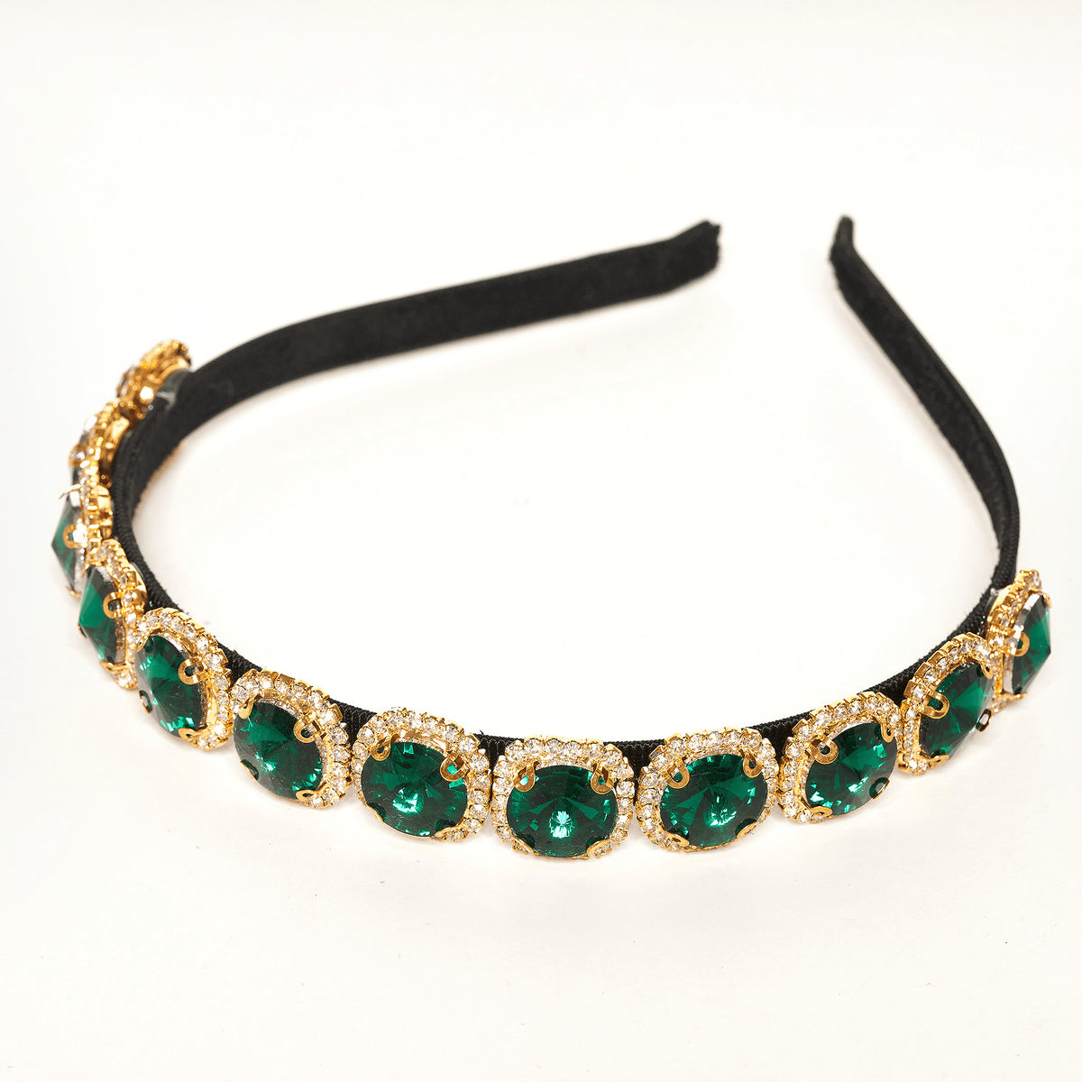 Bentita Aplicatii Pietre Verde Smarald