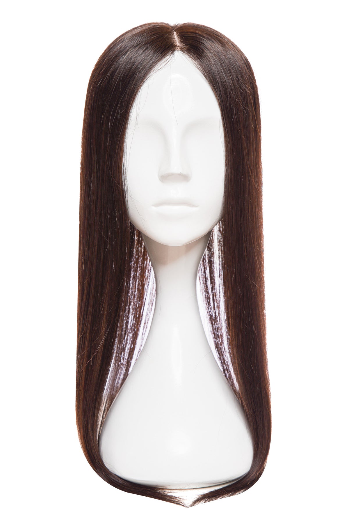 Peruca Partiala Naturala Monofilament Saten Inchis