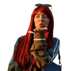 Peruca KARINA Rosu Intens