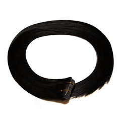 Extensii Invisible Tape-On Par Rusesc Negru Intens