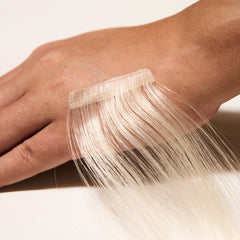 Extensii Invisible Tape-On Par Rusesc Blond Ice