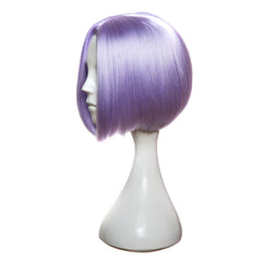Perucă FENG Violet, bob scurt drept, lila deschis cu nuanță violet pe laterale