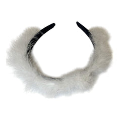 Coronita Lata cu Pene Alba