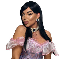 Peruca HOLLY Negru Intens