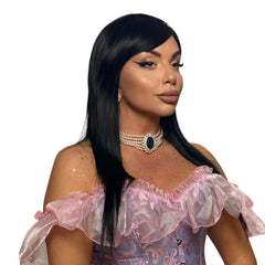 Peruca HOLLY Negru Intens