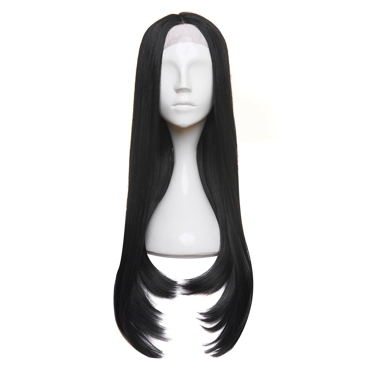 Peruca Raluca Lung Saten Inchis