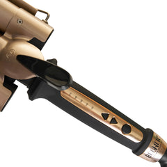 Ondulator Triplu Valuri 28MM LCD GOLD