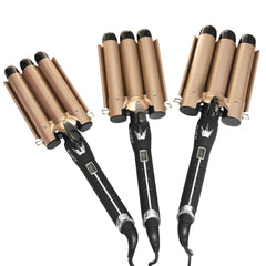 Ondulator Triplu Valuri 32MM GOLD