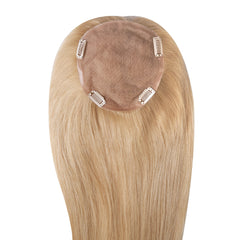 Peruca Partiala Naturala Monofilament 50cm Blond Luminos