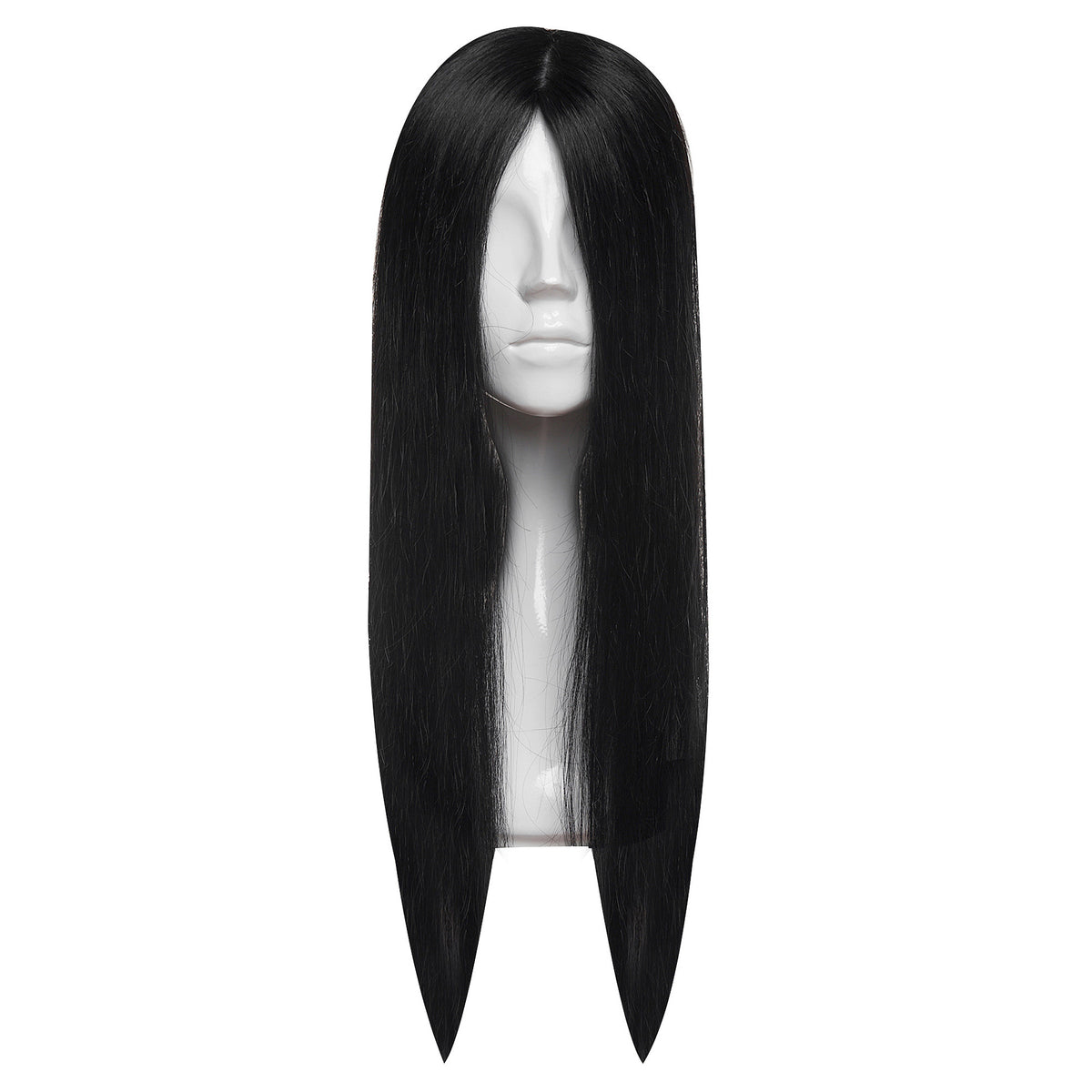 Peruca Partiala Naturala Monofilament 50cm Negru Intens